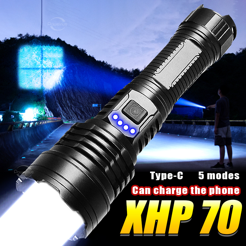 Outdoor Power Repair - Перезаряжаемый фонарь XHP70.3 с аккумулятором 26550,