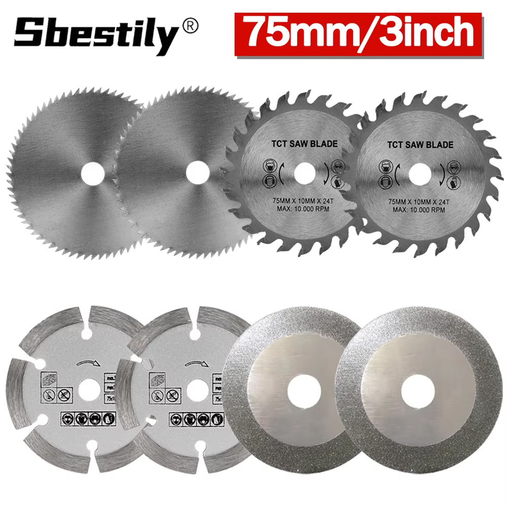 Stump Grinder Attachment - 4/8 шт. 75 мм 3 