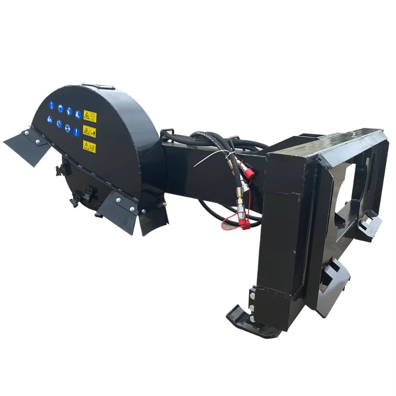 Stump Grinder Attachment - Измельчитель пней, установленный на мини-погрузчике, для
