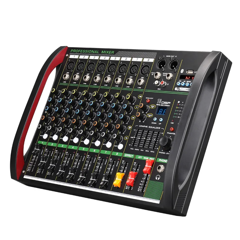 Outdoor Power Amplifier - 4/8-канальный микшер DSP с эффектом реверберации,