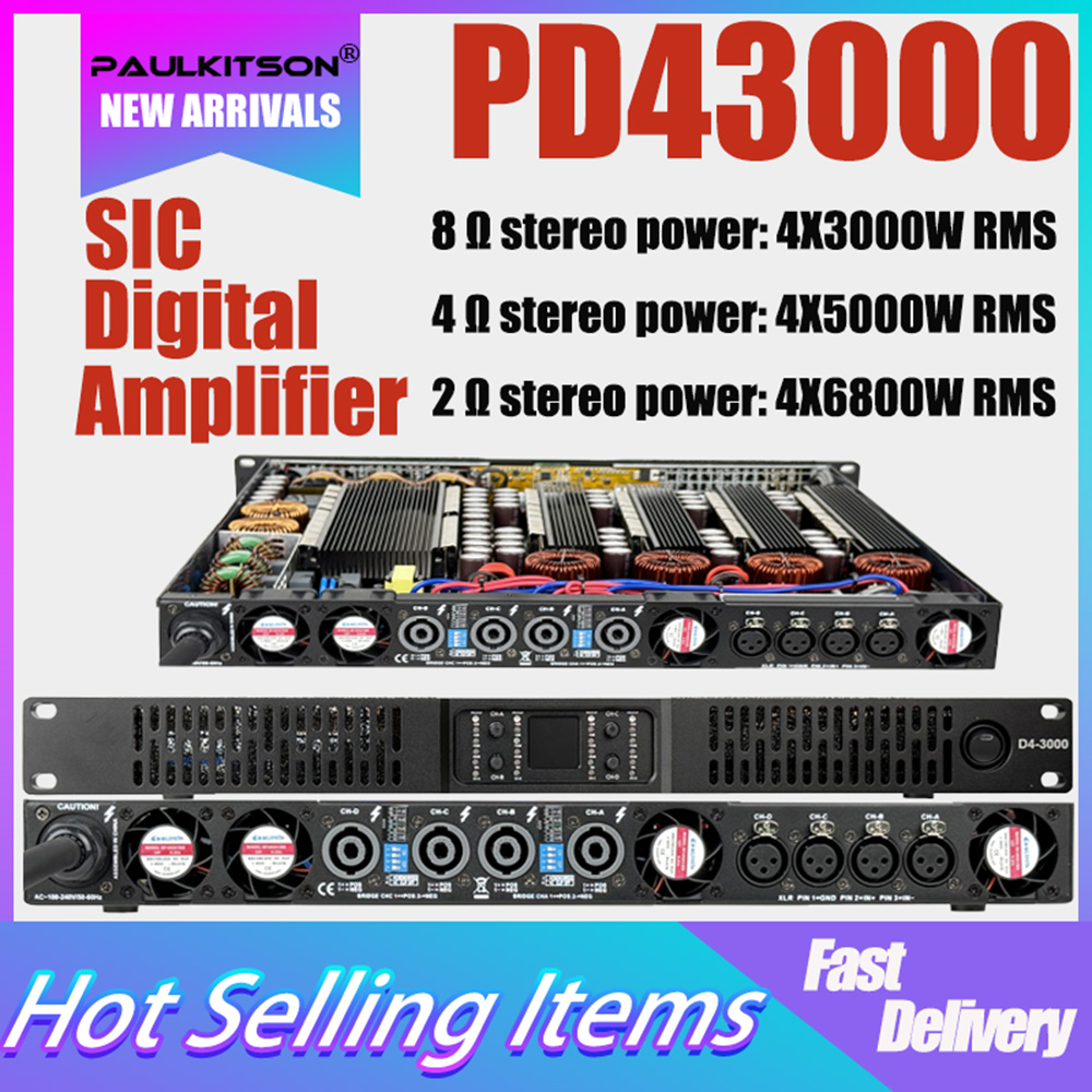 Outdoor Power Amplifier - Paulkitson PD43000 4x3000 Вт 8 Ом