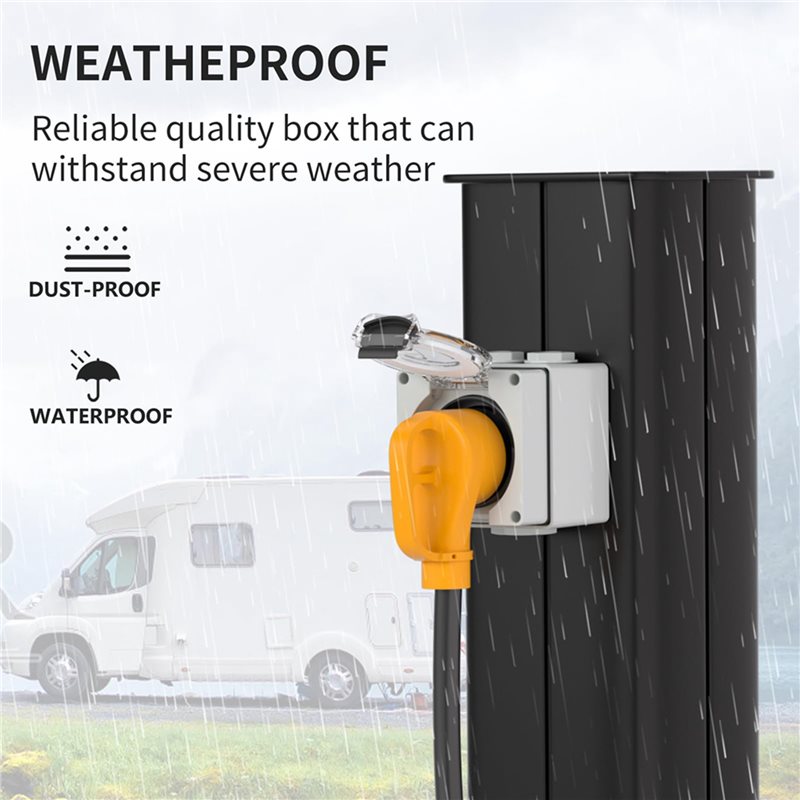 2x 30-амперовые розетки NEMA T – обзор и цена Outdoor Power Receptacle